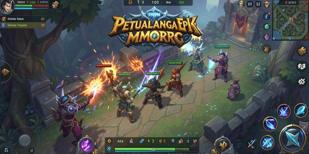 Screenshot game 9N9N menampilkan aksi PvP yang seru dan grafis menawan.