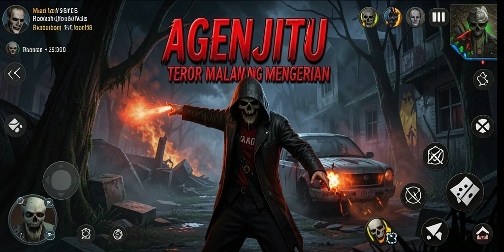 Screenshot menampilkan momen menegangkan dari gameplay AGENJITU.