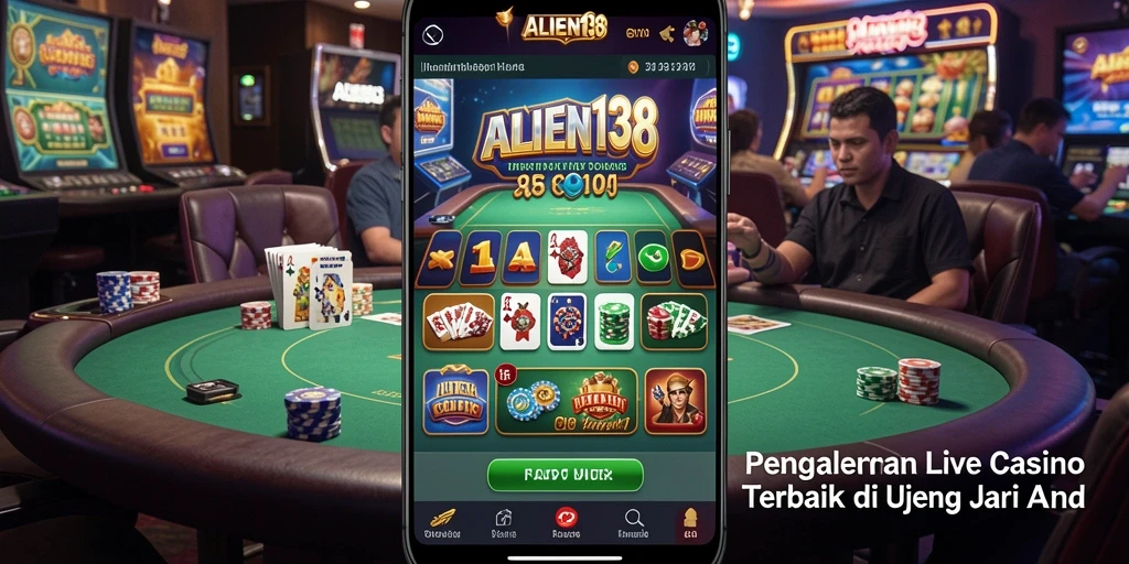 Tampilan gameplay Live Casino ALIEN138 yang memukau dan interaktif.