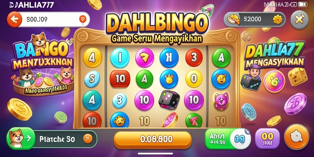 Screenshot utama DAHLIA77 menampilkan gameplay Bingo yang dinamis dan menantang.