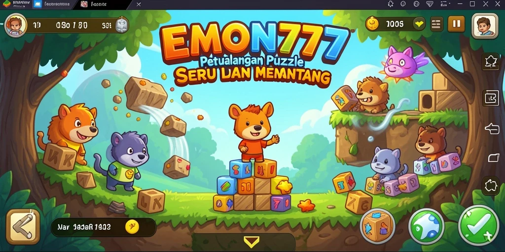Tampilan gameplay seru dan menantang di EMON777.