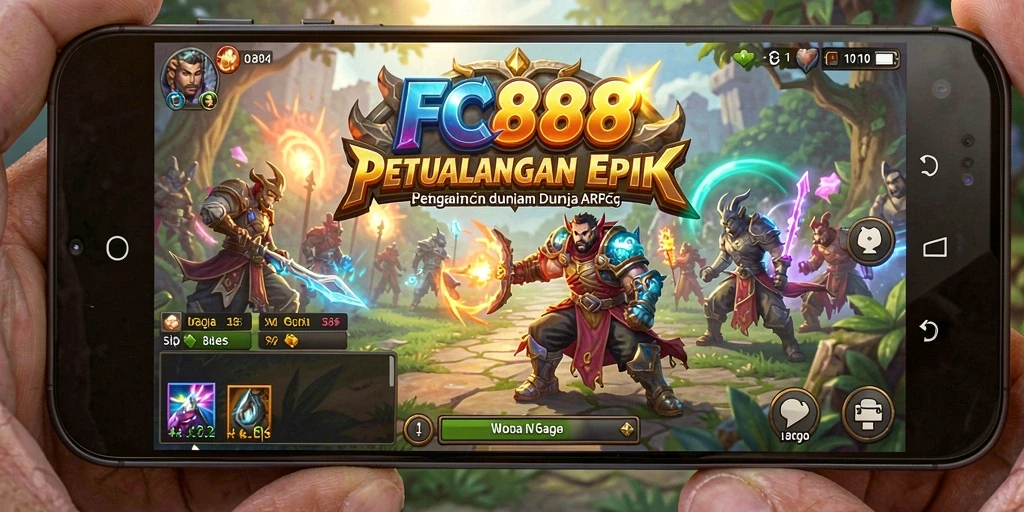 Tangkapan layar gameplay <strong>FC888</strong> dengan pertarungan seru di dunia ARPG.