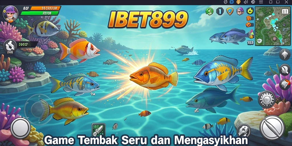 Tampilan memukau gameplay Tembak Ikan di IBET899.