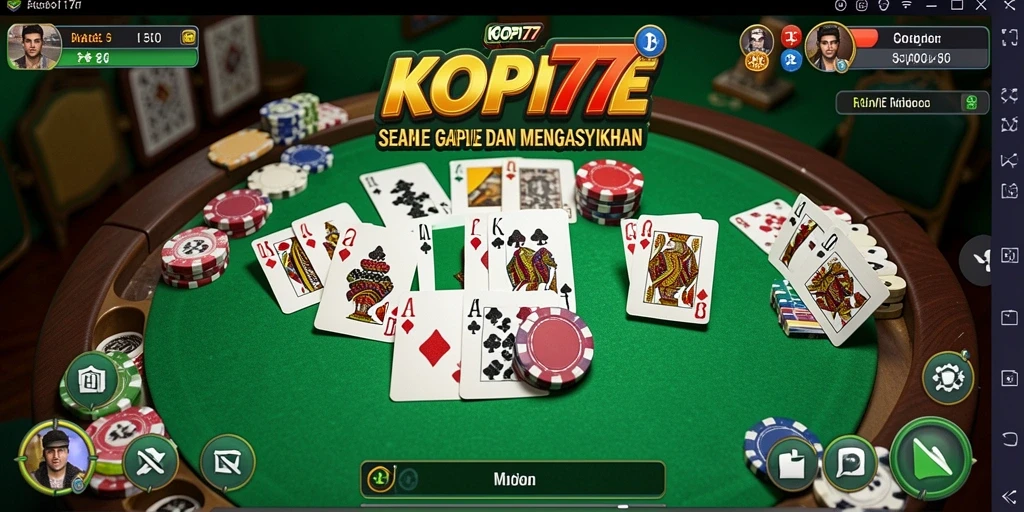 Tampilan gameplay menarik dari permainan Gaple KOPI77.