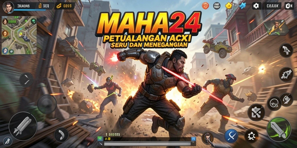 Tampilan gameplay <strong>MAHA24</strong> yang seru dengan aksi mendebarkan.