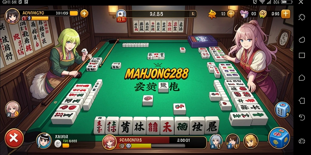 Tampilan gameplay MAHJONG288 yang seru dan penuh warna.