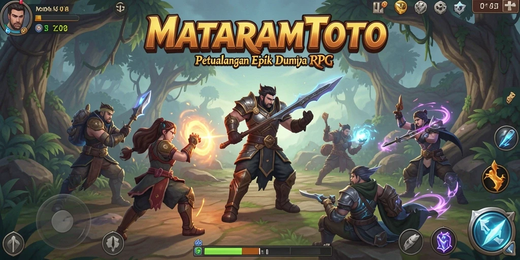 Tangkapan layar gameplay <strong>MATARAMTOTO</strong> menampilkan aksi seru dalam dunia RPG.
