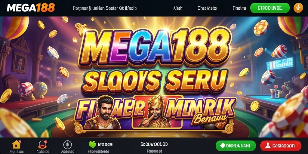 Screenshot permainan Slot MEGA188 dengan grafis memukau.
