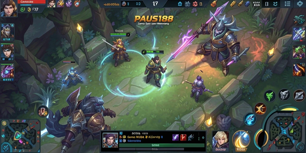 Tampilan gameplay PAUS188 dengan aksi pertarungan yang seru.