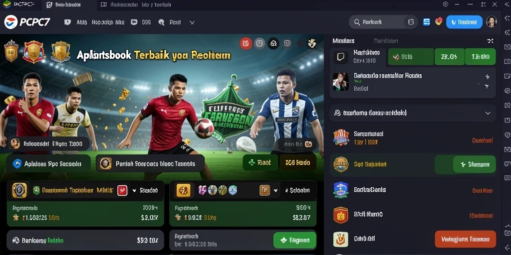 Tampilan gameplay menarik PCPC7 saat melakukan taruhan olahraga.