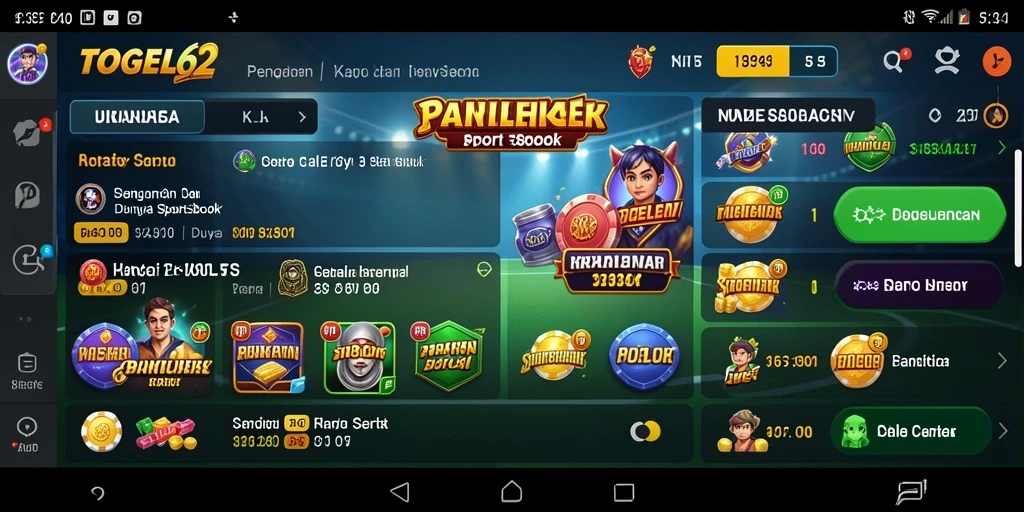 Tampilan gameplay TOGEL62 yang menarik dan interaktif dalam taruhan olahraga.