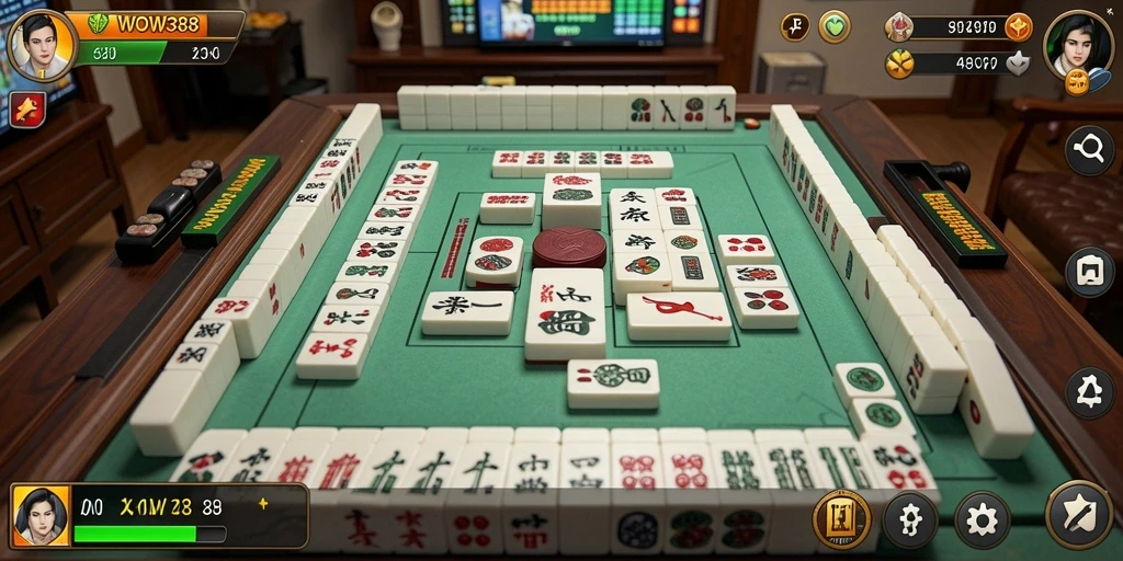 Gameplay Mahjong WOW388 yang seru dan menantang.
